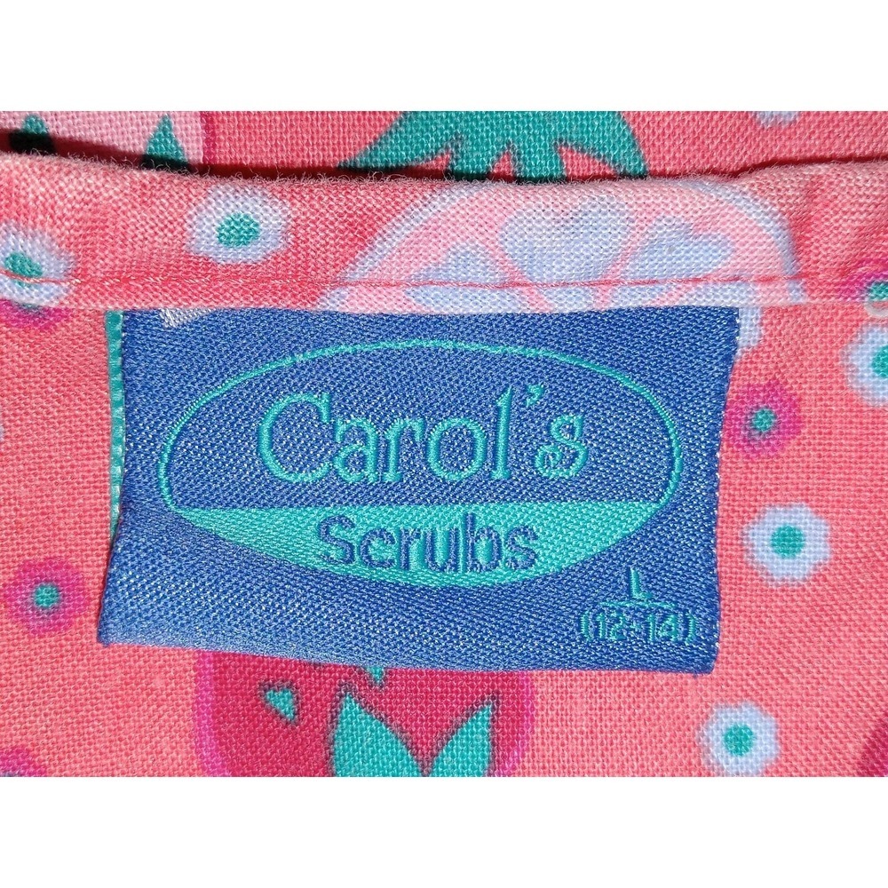 Lot of 2 Carol's Scrubs, The Scrubs  Co Women's Size Large  V-Neck Top - Picture 7 of 15